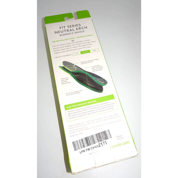 Sofsole Support FIT Series Neutral Arch Foam Shoe Inserts, Women's Size 5-6 - Picture 2 of 9